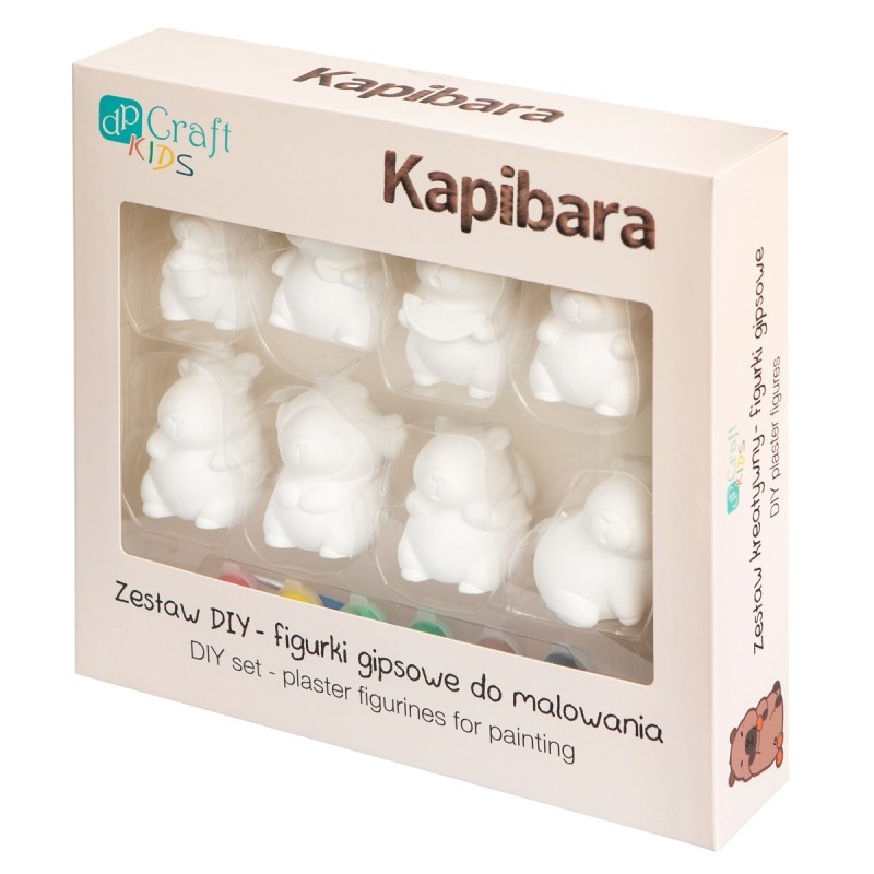 Zestaw DIY - figurki gipsowe do malowania Kapibara DPCA-048 Dalprint